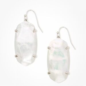 Kendra Scott Mother of Pearl Esme Silver drop earrings